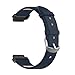Produktbild HappySDH Armband kompatibel mit Garmin Forerunner 220 230 235 630 620 735, Smartwatch Zubehör Leder Ersatzarmband Armbänder Smartwatch für Männer Frauen (Dunkelblau)