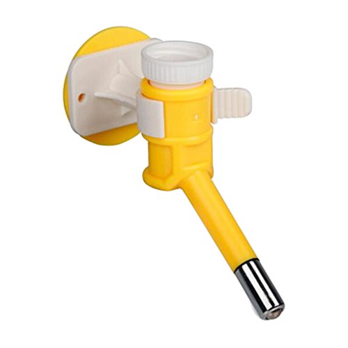 Dog-Cat-Pet-Water-Dispenser-Yellow-Feeder-Supplies-Drinking-Fountains