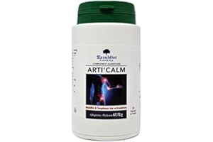 EXCELDIET PHARMA Glucosamine et Chondroitine - 1700 mg de Principes Actifs/jour Complexe avec Vitamine C, Bambou, Magnésium, Potassium, Zinc - Articalm 120 gélules