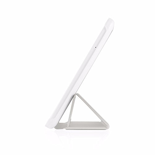 EasyAcc Samsung Galaxy Tab E 9.6 Hülle Schutzhülle T560 Case Hochwertiges PU Leder Etui – mit Standfunktion für Samsung Galaxy Tab E T560/T561 (9,6 Zoll) Tablet-PC (Weiß, Kunstleder, Ultra Dünn) - 5