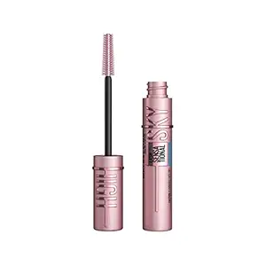 Maybelline New York Lash Sensational Sky High Waterproof Mascara, Lengthening & Volumizing Mascara With Bamboo Extract & Fibres, Very Black, 6ml