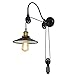 Produktbild GY&H Wandleuchten Industrial Retro europäischen Wandleuchte kreatives Wohnzimmer, Esszimmer, Schlafzimmer Lichter Hebebühne aufdrehen (Ohne Lichtquelle)