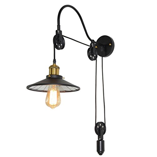 Preisvergleich Produktbild GY&H Wandleuchten Industrial Retro europäischen Wandleuchte kreatives Wohnzimmer, Esszimmer, Schlafzimmer Lichter Hebebühne aufdrehen (Ohne Lichtquelle)