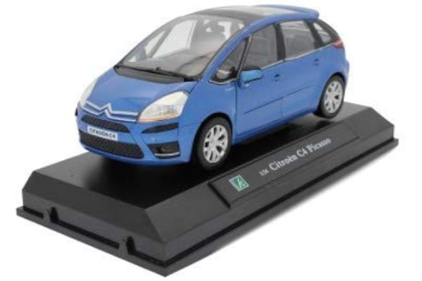 Cararama HTC - Voiture Citroen C4 Picasso Bleue Metal 1/24°