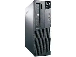 (Renewed) Lenovo ThinkCentre Desktop (Core i3 4 GB 500GB HDD Windows MS Office Intel HD Graphics), Black