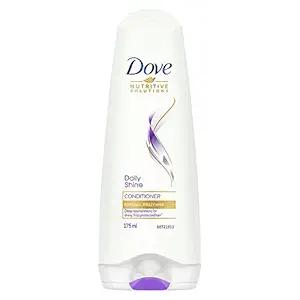 Dove Daily Shine Hair Conditioner 180/175 ml, for Damaged, Dry and Frizzy Hair, Makes Hair Soft, Shiny and Smooth - Deep Conditioner for Women & Men