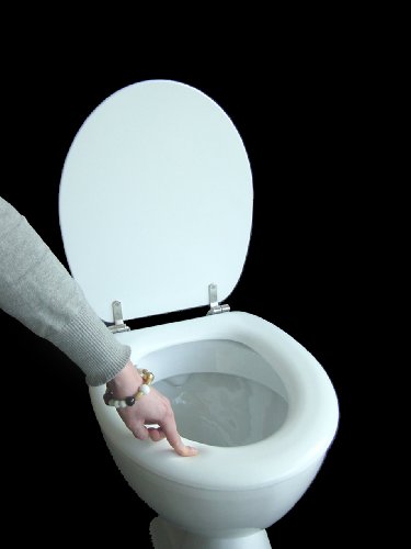 ADOB WC Sitz Polsi Soft gepolstert mit Edelstahlscharnieren, weiß, 69502