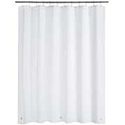 Amazon Basics – PEVA-Duschvorhang leicht, Weiß, 183 x 183 cm