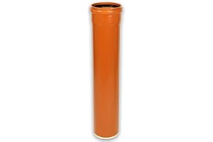 Gebr. Ostend. Kunststoffe GmbH KG Rohr PVC-U orange DN 110, 1000 mm, 1 Stück