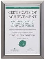 PHOTOALB PREM A4 CERT FRME SIL INLAY SMK
