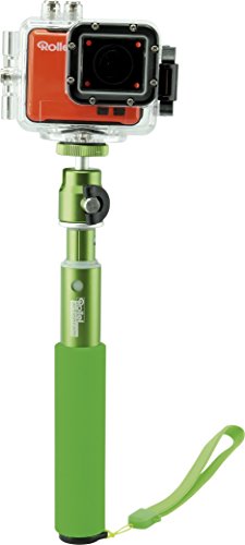Rollei Arm Extension L 950mm (Selfie-Stange für alle Actioncams mit 1/4″ Stativgewinde, passend für GoPro Actioncams mit Stativadapter, für Selbstportraits) Grün - 2