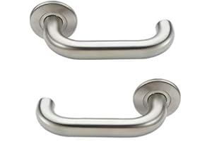 Bricard Tempo New Wave 668451 Pair of Handles on Rosette Stainless Steel