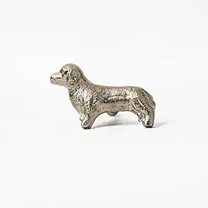 Decokrafts Set of 6 Metal Silver Dog Animal Shape for Kids Room Kitchen Cabinet Cupboard Door Knobs Dresser Wardrobe and Drawer Pull