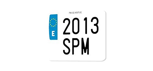 Matricula de moto policarbonato 100% homologada