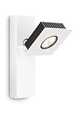 Tipo de montaje: Surfaced Philips Ledino - Punto de luz, 1 foco, iluminación interior, LED, 7.5 W, 220 V, IP20, corriente alterna, luz blanca cálida, color blanco