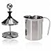 Produktbild 400ML Edelstahlpumpe Milchschäumer Kaffee Creamer Doppel Schaum
