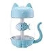 Produktbild Vanvo 350ml 3 in 1 Cat Shape Mist Humidifier, USB Mute Car Air Humidifier Essential Oil Diffuser Aroma Diffuser Humidifier with 7 Color LED Night Light, Air Purifier Mist Maker for Office Home (Blue)
