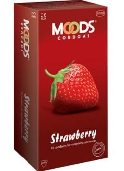 Moods Condoms Strawberry - 12 Condoms (Pack of 2) RS.110 (45.00% Off) - Amazon