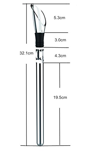 Weinkühler von Viitop.eu – Premium 3-in-1 Flaschenkühler mit Dekantier-Ausgießer und Edelstahl-Kühlstab - 4