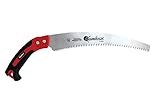 Revestido de goma Kamikaze 2981 Serrucho Curvo, Metalizado/Rojo/Negro, 330 mm