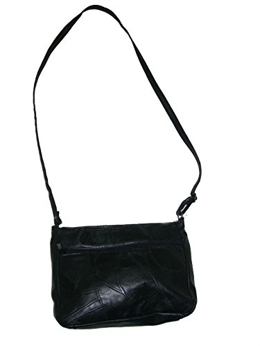 Bolso-Bandolera de piel Negra