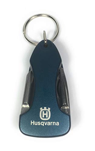 Preisvergleich Produktbild Husqvarna Schlüsselanhänger Multiwerkzeug mit Schlüsselring Metall Blau