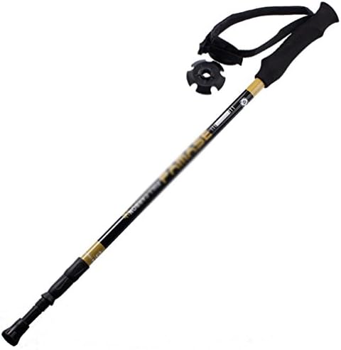 MONEYY Climbing income ULTRA-LIGHT CARBON outdoor section III climbing income telescopic stick, 135CM