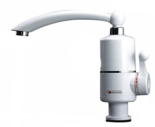 Durchlauferhitzer Warmwasser Mischbatterie, 2800 Watt ohne Boiler elektrischer Durchlauferhitzer für Küche Badezimmer Durchlauferhitzer 60°C 220V