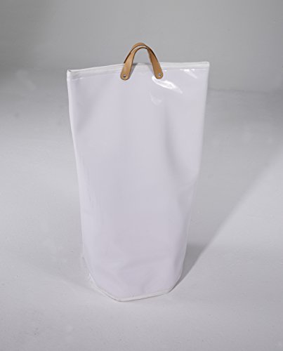 Wäschesammler Bad Wäschetaschen Lack weiß Wäschebeutel Wäschesack Wäschekorb Multifunktionstasche Weiß, 50x70h - 2