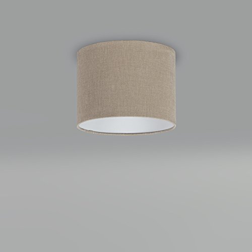 QAZQA Modern Polyester Lampenschirm 20/20/15 Zylinder coffee , Rund gerade Schirm Pendelleuchte, Schirm Stehleuchte, - 3
