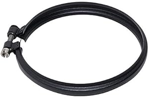 MBM Abrazadera de bloqueo de chimenea tubo coaxial negro D.125 CE de acero 316 para estufa de pellets Made in Italy UNI 1856/2