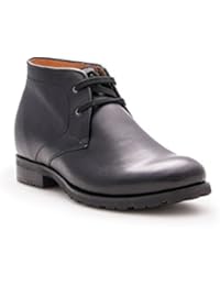 ZERIMAR Botas con alzas de +7,5 Cmen su interior para hombre de estilo casual o elegante Un diseño con cordones y terminado en piel de primera calidad