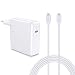 Produktbild 61W USB C Ladegerät 61W Type C Netzteil Kompatibel mit MacBook 12 inch 2015,mit MacBook Air 2018 Kompatibel mit MacBook Pro 13 inch 2016 2017 2018 A1540 A1706 A1718 A1708 (mit 6.56ft USB C Kabel)