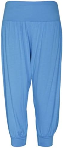 ASBAHFASHION WOMEN'S HAREM TROUSERS ALI BABA LONG PANTS BAGGY HAREEM LEGGINGS PLUS SIZE 8-26 (3XL UK24-26, TURQUOISE)