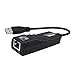 Produktbild 73JohnPol USB 3.0 Gigabit LAN USB 3.0 zu RJ45 Gigabit Ethernet Adapter 10/100 / 1000Mbps Computer zu Router Netzwerkadapter (Farbe: schwarz)
