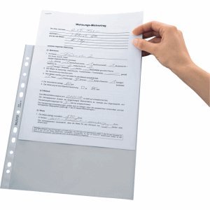 Preisvergleich Produktbild Leitz 10 x Prospekthüllen A4 80my glasklar VE=15 Stück