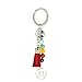 Price comparison product image Charm Color Scrub Flower petal Earrings Pendant Earrings/Christmas key chain (Seven-colored beads key chain)