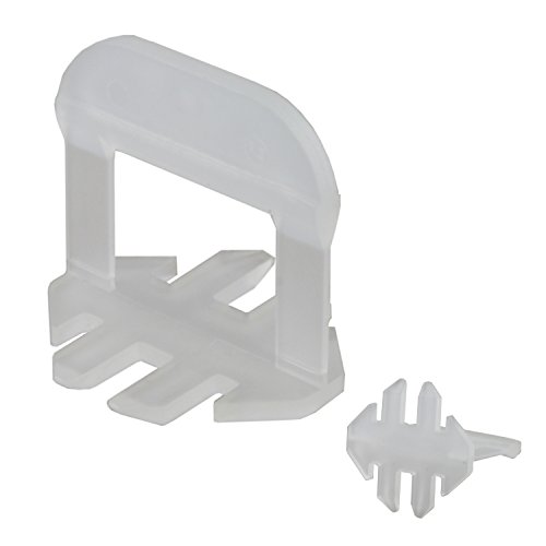 Lantelme Fliesenverlegehilfe 250 Stück Zuglaschen Fugenbreite 3 mm Plattenhöhe 3-15 mm Nivelliersystem Laschen 4827