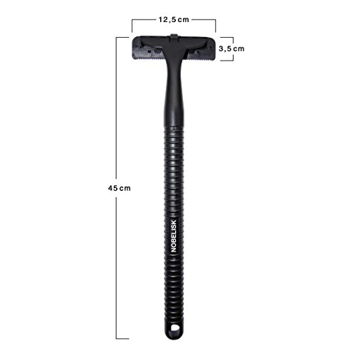 Premium-Rückenrasierer mit 2 Ersatzklingen | Körper-Rasierer für Männer | Rasierer für den Rücken mit Verlängerung mit 2 Wechselklingen - 7