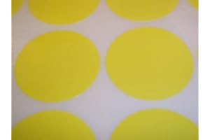 Audioprint Ltd. Pack Of 200 Round Stock Control Colour Code Display Dots Stickers Sticky Labels Yellow 15mm
