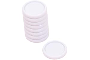 Craftelier - Plastic S Disc Rings for Binding Planners, Notebooks or Albums | Ideal for Scrapbooking and Other Crafts | Pack of 9 pcs. 25 mm Diameter - Colour White