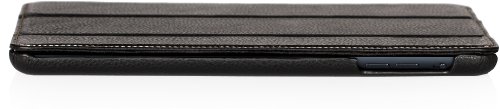 StilGut Couverture Case, Tasche aus feinstem Leder für das Apple iPad mini unterstützt Smart-Cover Funktion, Schwarz - 6