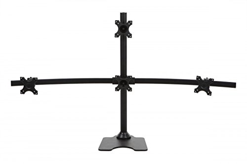 iiglo MS410 Monitorständer für 4 Monitore bis 27 Zoll schwenkbar-neigbar