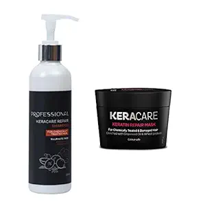 GODREEJ Professional Keracare Repair Shampoo 222 ML + Keracare Repair Mask 250 GM (A)