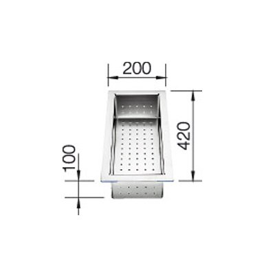 Blanco 219 649 Resteschale Edelstahl