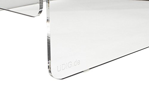 E8 Ergonomische Monitorerhöhung 26,5 x 25,5 x 8 cm BxTxH Acrylglas klar - 4
