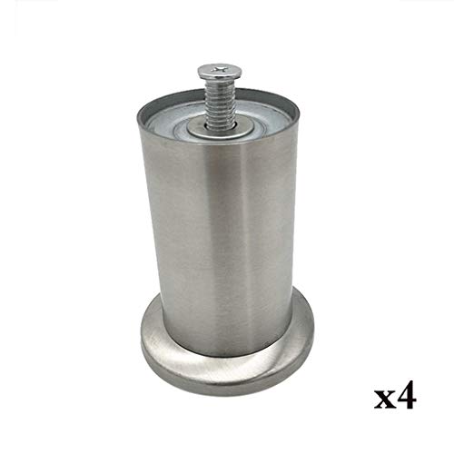 Preisvergleich Produktbild Furniture legs Möbelbeine aus Edelstahl, Möbelhalterung Stützfuß Sofa, Matratze erhöht Matten Stärkung der Verstärkung 4 Stück