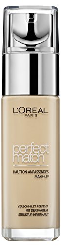 L'Oréal Paris Foundation Perfect Match, N1.5 Linen / deckendes Make Up - perfekte Verschmelzung mit dem Hautton & 24h Feuchtigkeit, 1er Pack (1 x 30 ml)