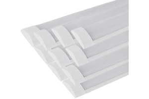 SILAMP Réglette LED 120cm 48W (Pack de 10) - Blanc Froid 6000K - 8000K