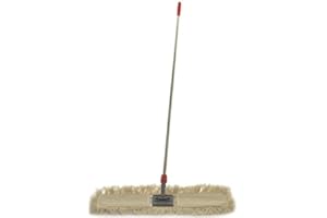 IPC TOOLS SPA Scopa LINEARE 80 CM Manico Cromato Tasche - Completa Panno Pulizia Pavimenti